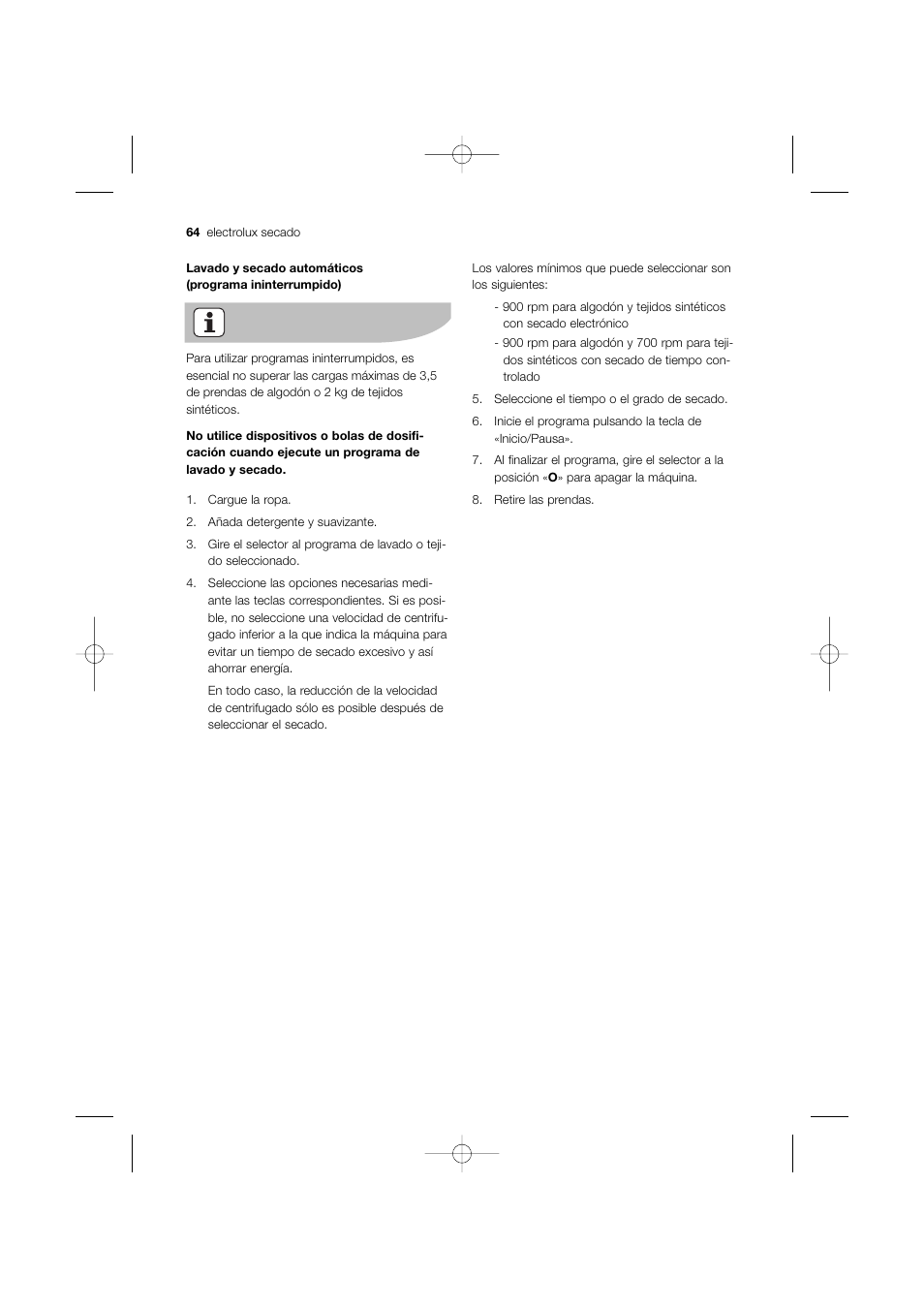 Electrolux EWW 12480 W User Manual | Page 64 / 96