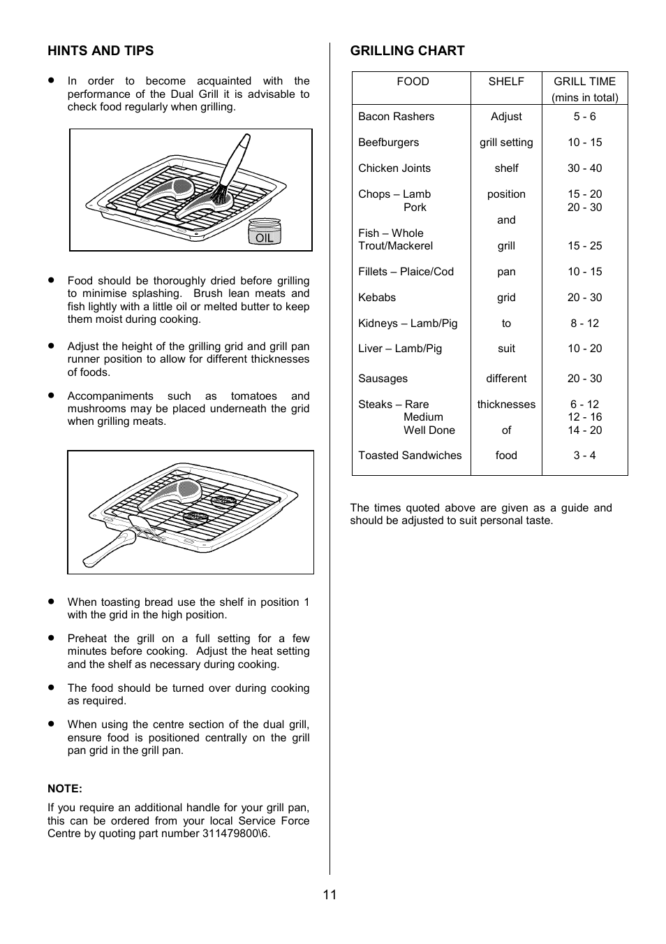 Electrolux CSM 559 User Manual | Page 11 / 36