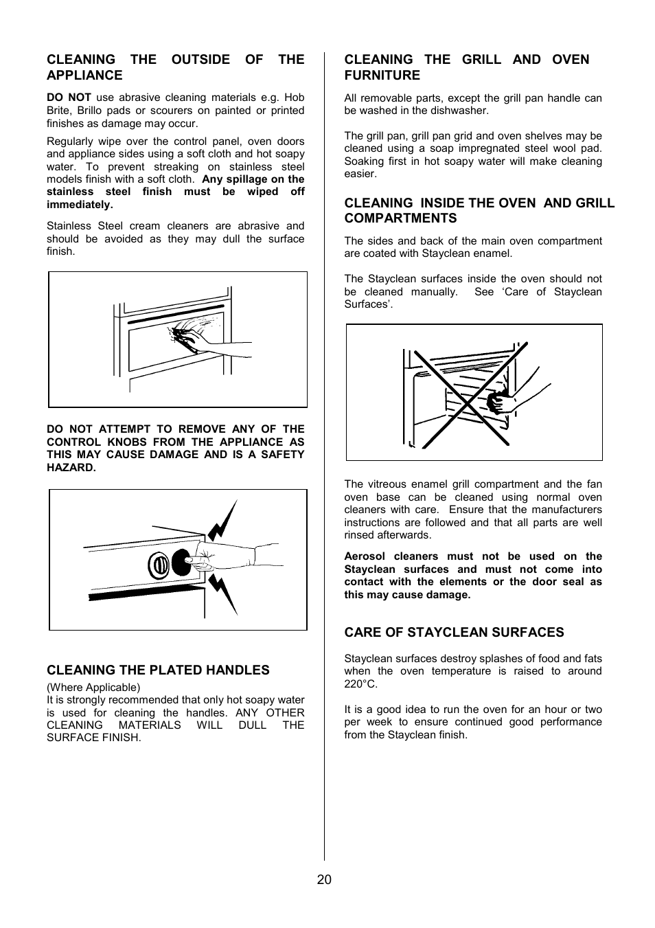 Electrolux CSM 559 User Manual | Page 20 / 36