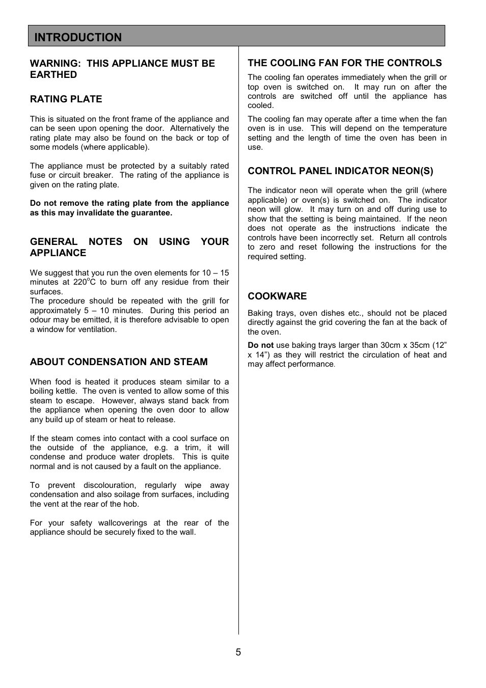 Introduction | Electrolux CSM 559 User Manual | Page 5 / 36