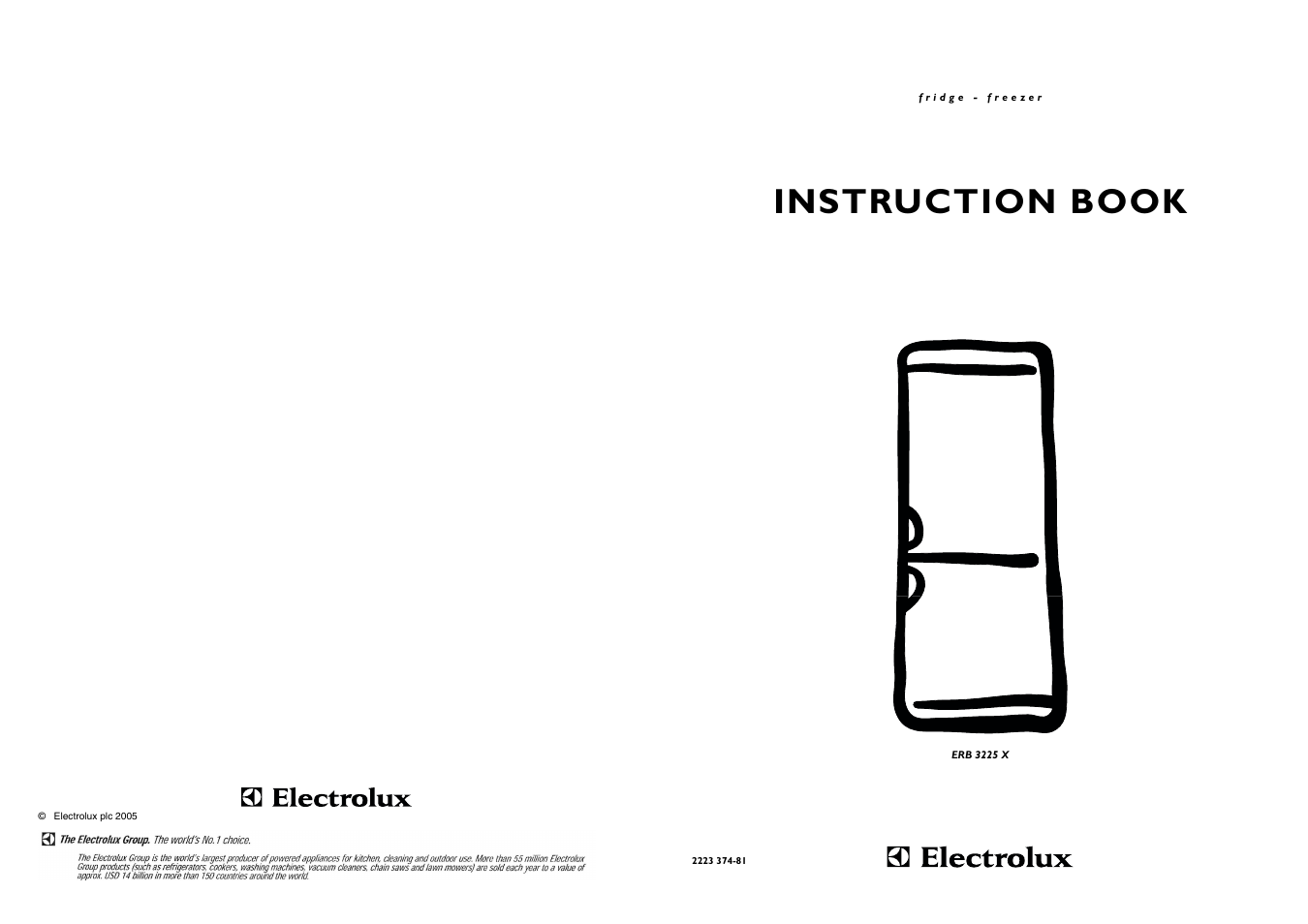 Instruction book | Electrolux ERB 3225 X User Manual | Page 17 / 17