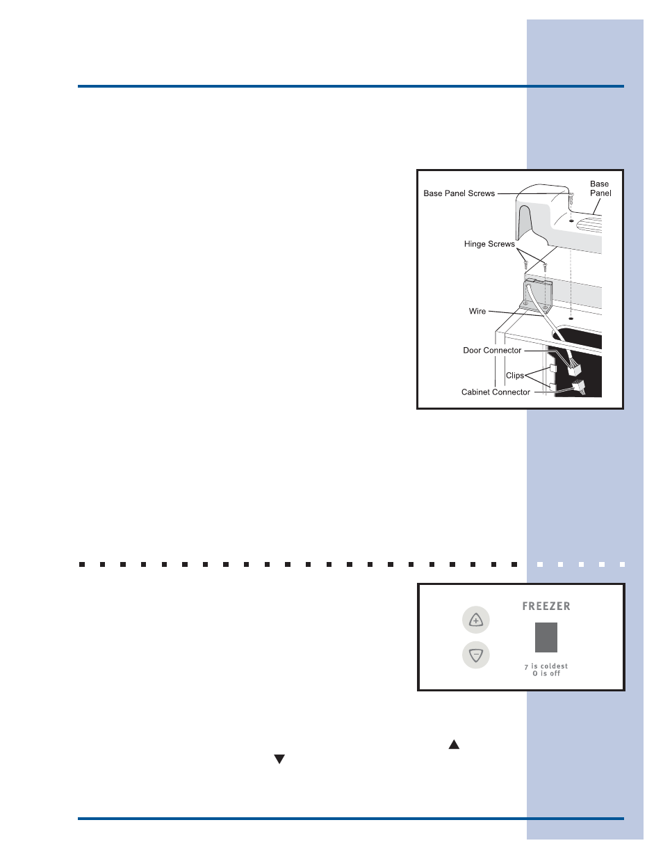 Installation, Setting the temperature controls | Electrolux 297122900 (0608) User Manual | Page 9 / 20