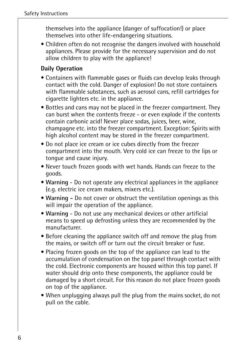 Electrolux ARCTIS No-frost (frost free) User Manual | Page 6 / 40