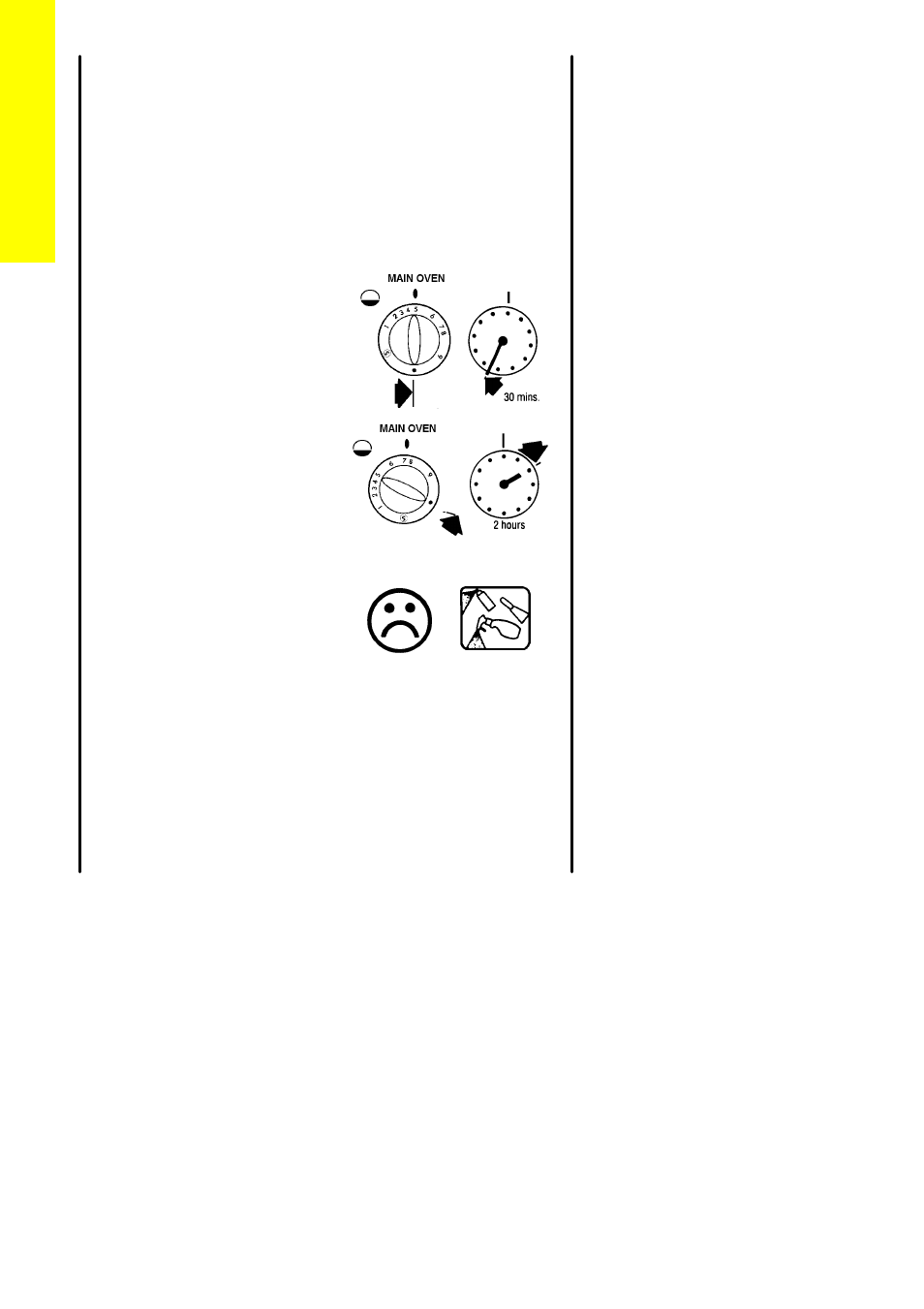 Main oven cleaning cycle, General | Electrolux CSG 500 User Manual | Page 28 / 48