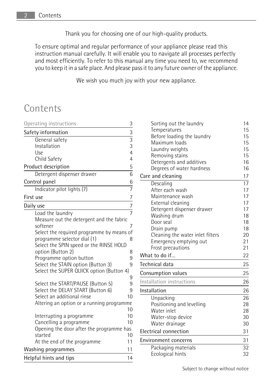 Electrolux L 56840 User Manual | Page 2 / 36