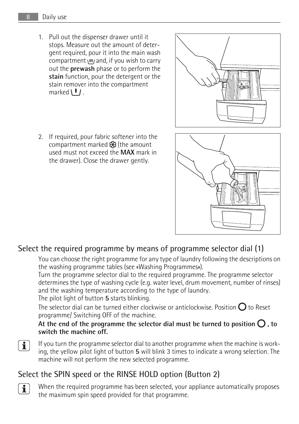 Electrolux L 56840 User Manual | Page 8 / 36