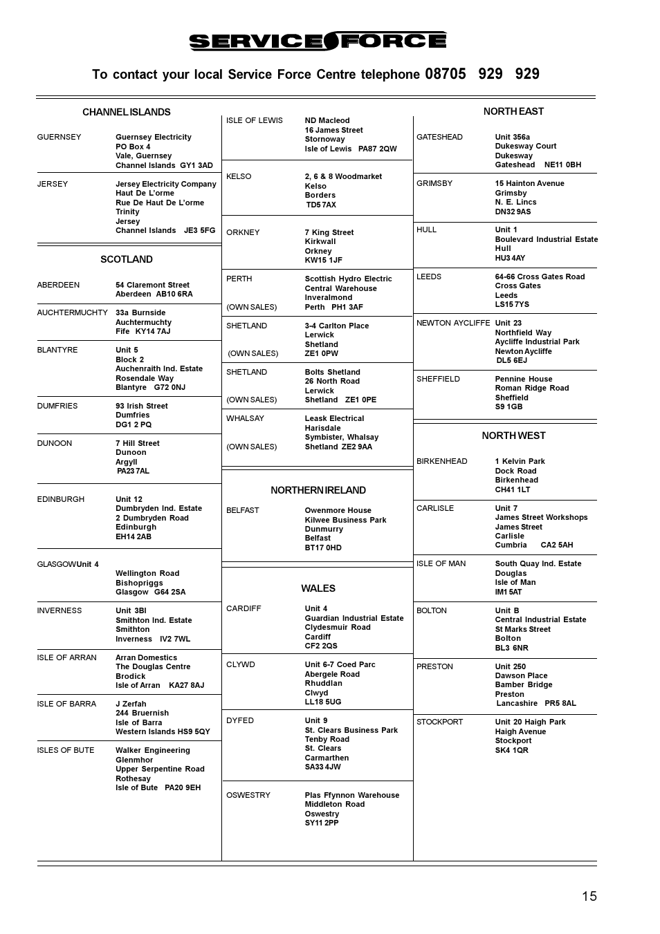 Electrolux U22062 CSIG 509 User Manual | Page 15 / 24