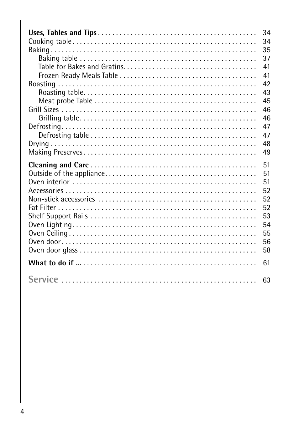 Service | Electrolux E5731-4 User Manual | Page 4 / 64