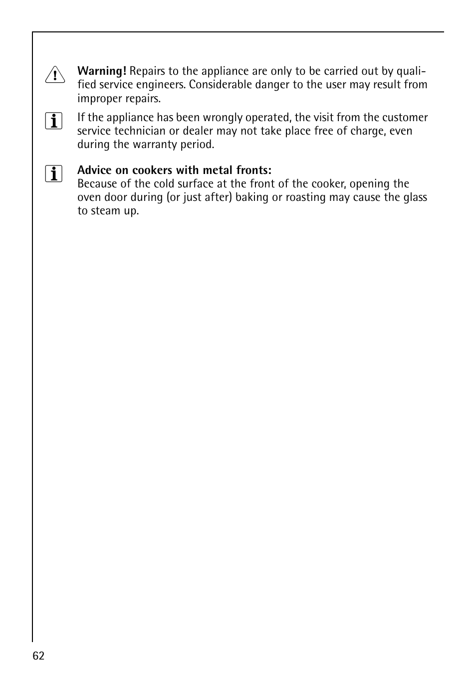 Electrolux E5731-4 User Manual | Page 62 / 64