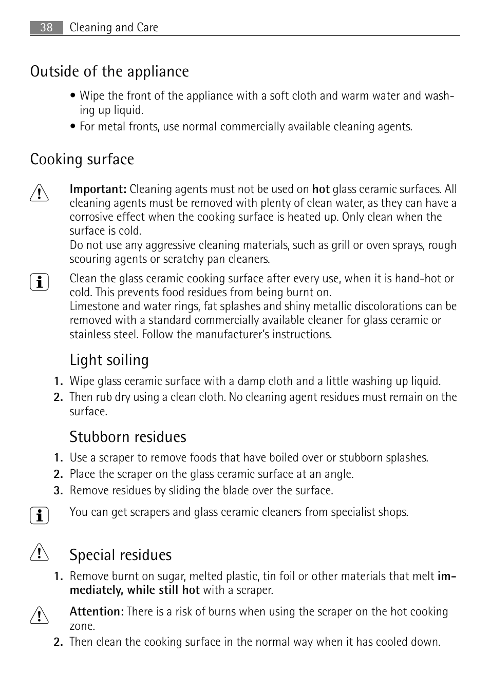 Electrolux 41016VI User Manual | Page 38 / 60