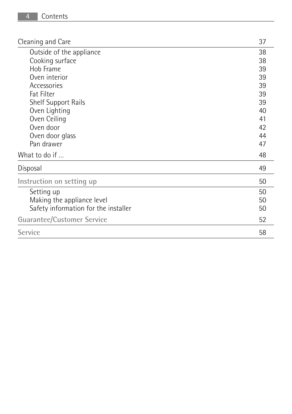 Electrolux 41016VI User Manual | Page 4 / 60