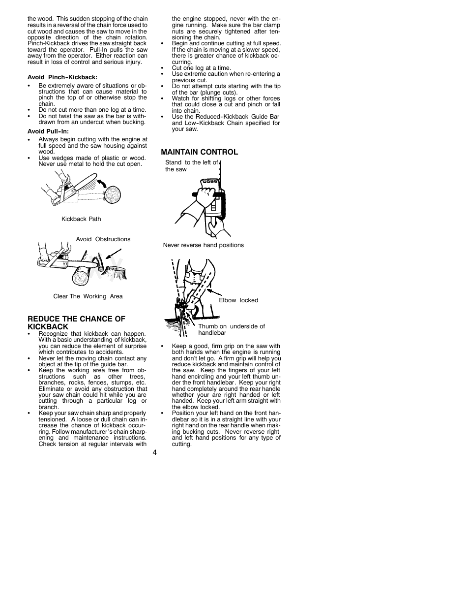 Electrolux POULAN PRO 295 User Manual | Page 4 / 15