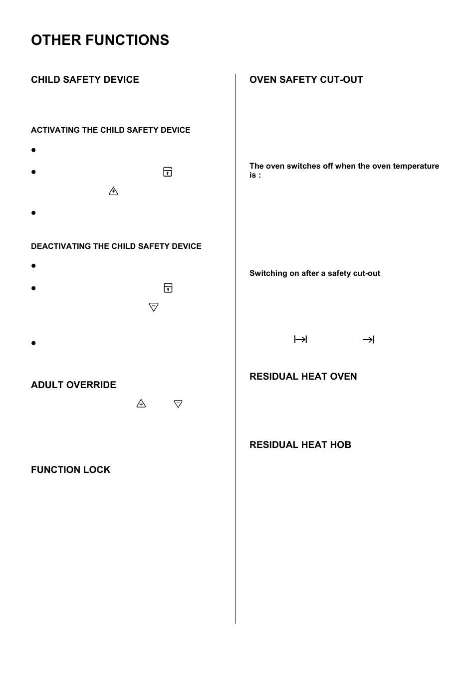 Other functions | Electrolux U28003 EKT6045 User Manual | Page 11 / 48