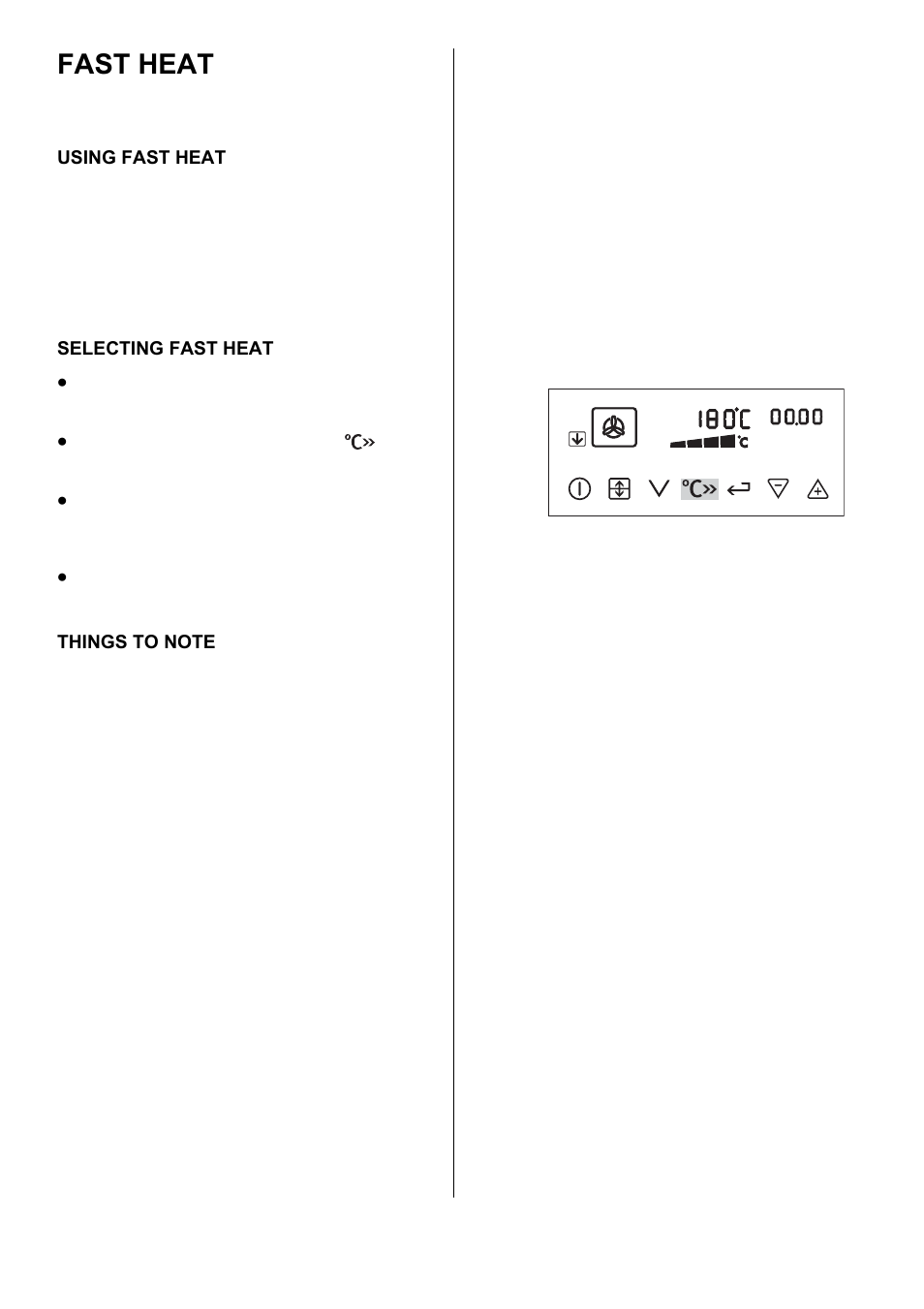 Fast heat | Electrolux U28003 EKT6045 User Manual | Page 35 / 48