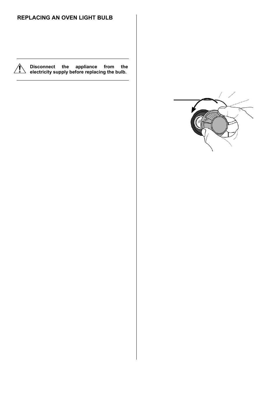 41 replacing an oven light bulb | Electrolux U28003 EKT6045 User Manual | Page 41 / 48