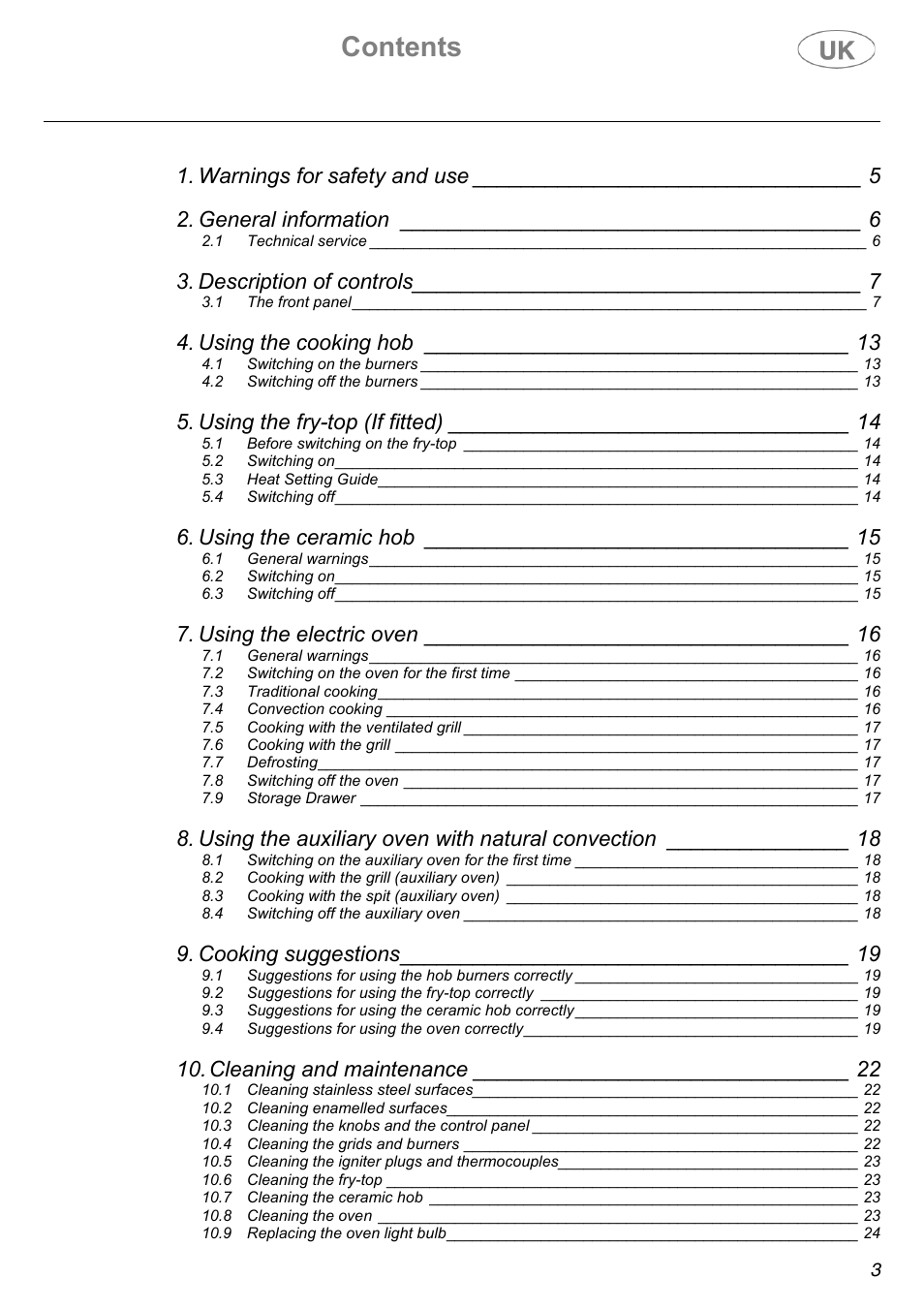 Electrolux C41022G User Manual | Page 3 / 36