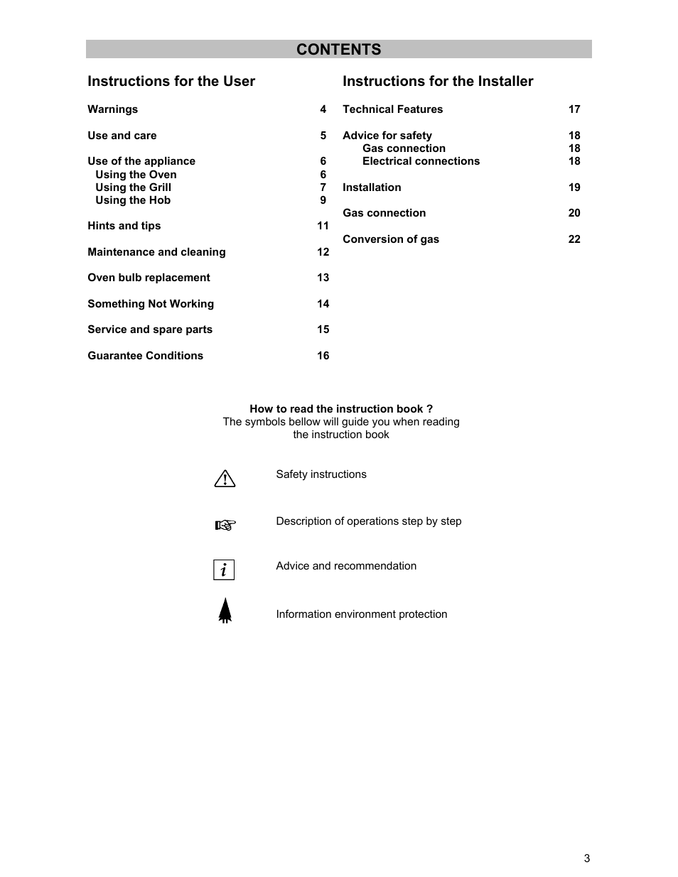 Electrolux DSO51GA User Manual | Page 3 / 27