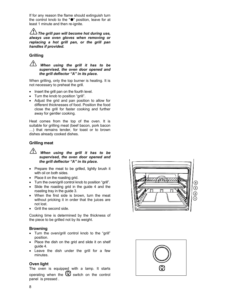 Electrolux DSO51GA User Manual | Page 8 / 27