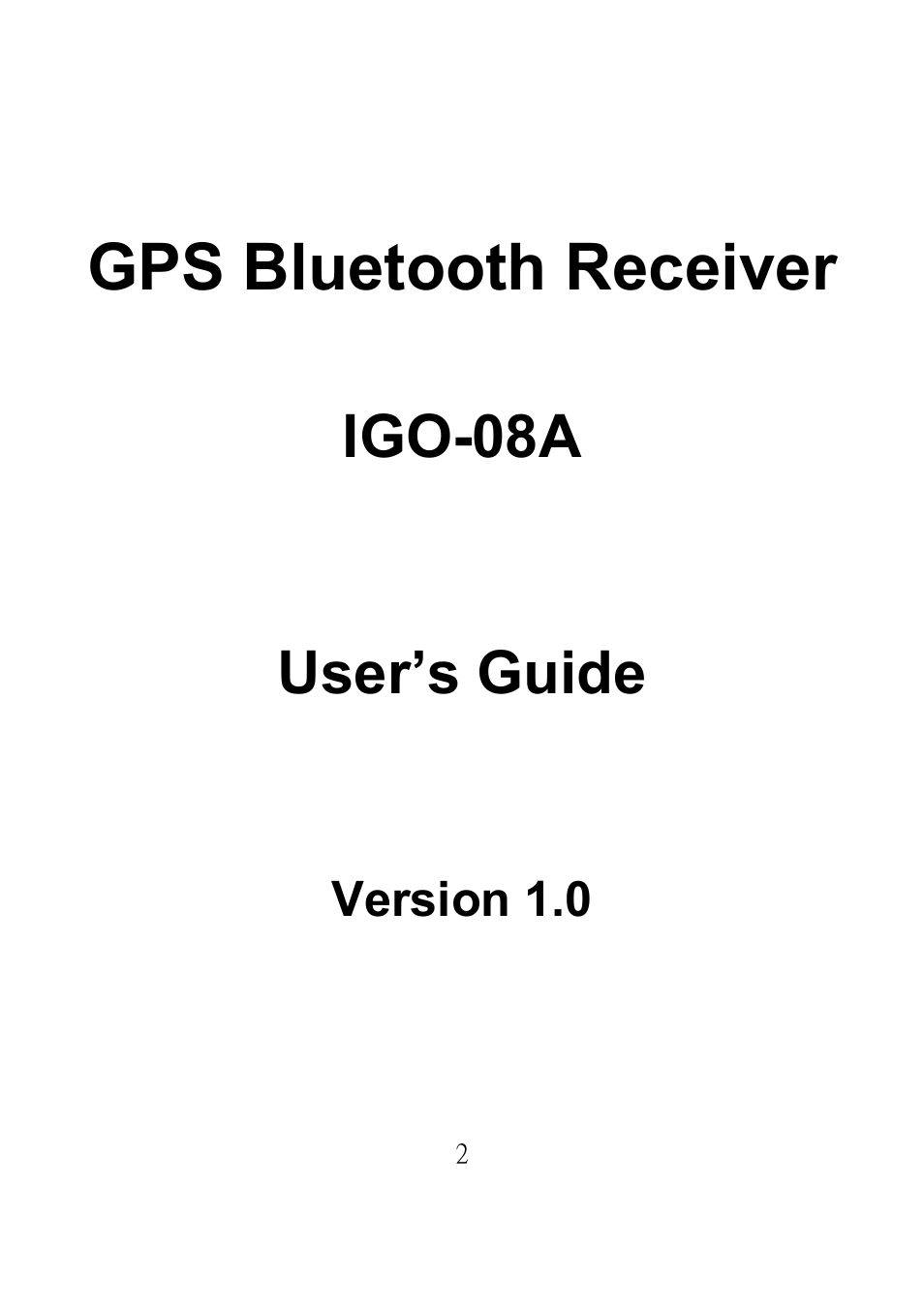 Emprex GPS Bluetooth Receiver IGO-08A User Manual | 21 pages