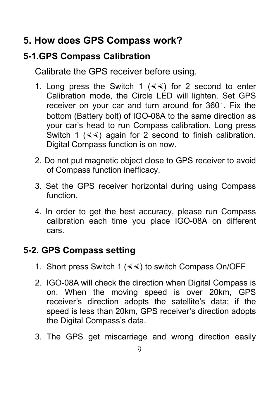 How does gps compass work | Emprex GPS Bluetooth Receiver IGO-08A User Manual | Page 13 / 21