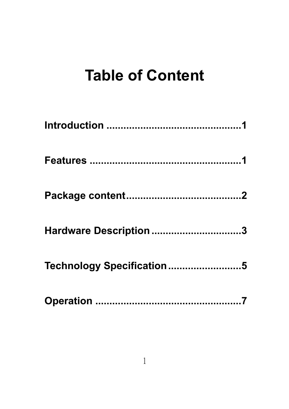 Table of content | Emprex GPS Bluetooth Receiver IGO-08A User Manual | Page 4 / 21