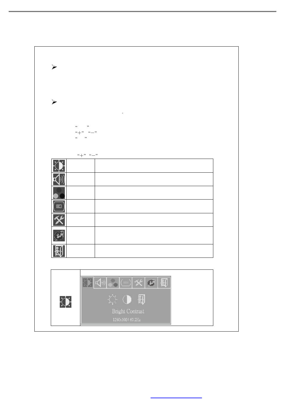 Installation of the monitor, Front control panel, Quick menu functions | Secondary m enu settings | Emprex Color TFT LCD Monitor LM1541 User Manual | Page 5 / 51