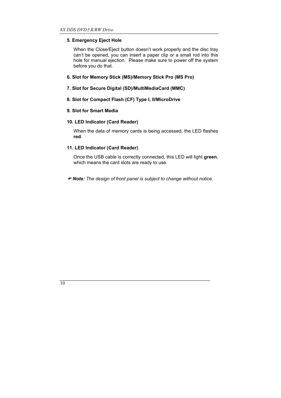 Emprex 8X DDS User Manual | Page 14 / 24