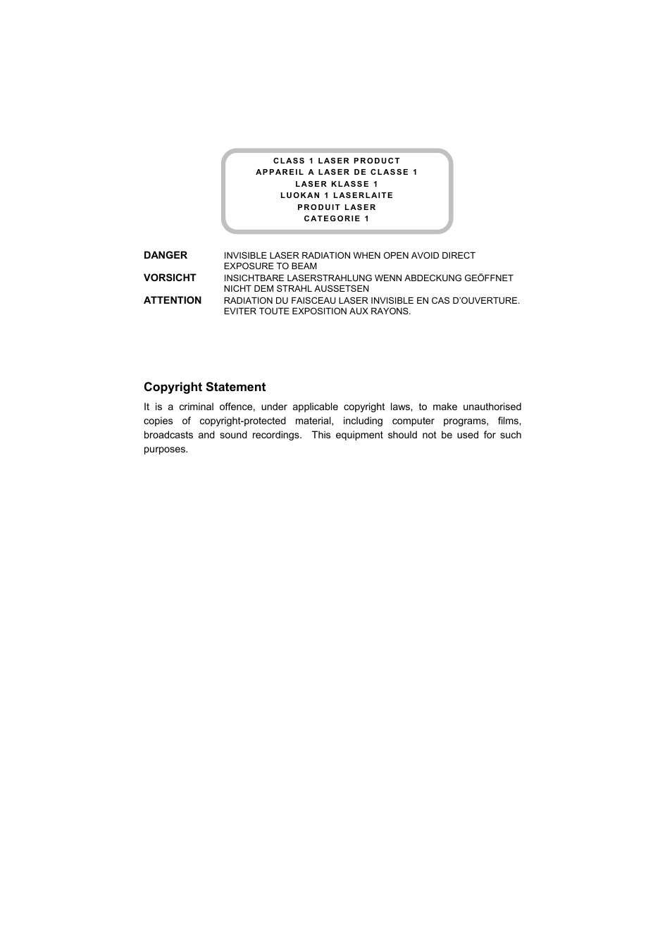 Copyright statement | Emprex 8X DDS User Manual | Page 2 / 24