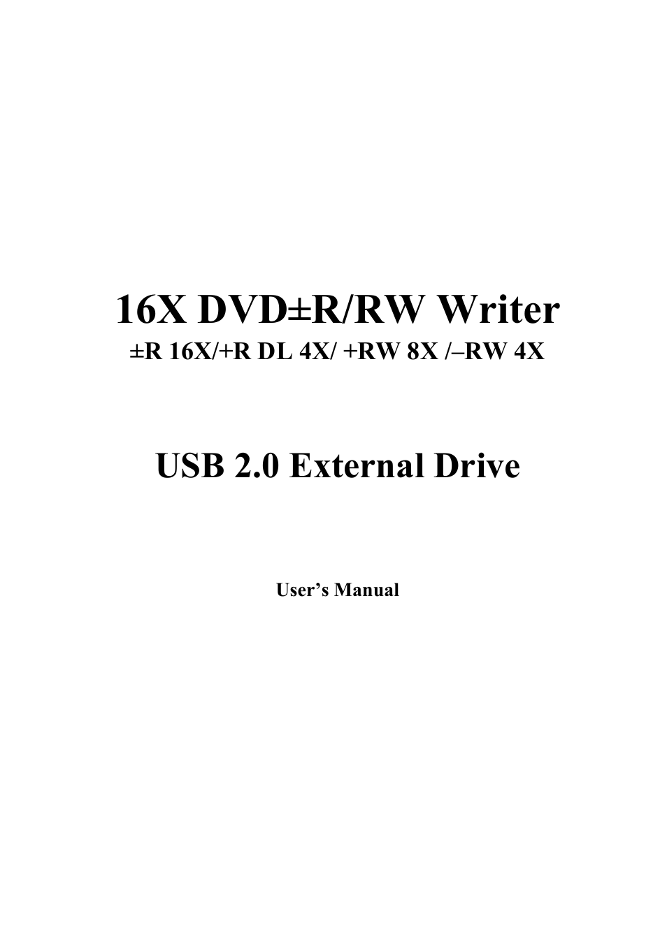 Emprex USB 2.0 External Drive User Manual | 19 pages