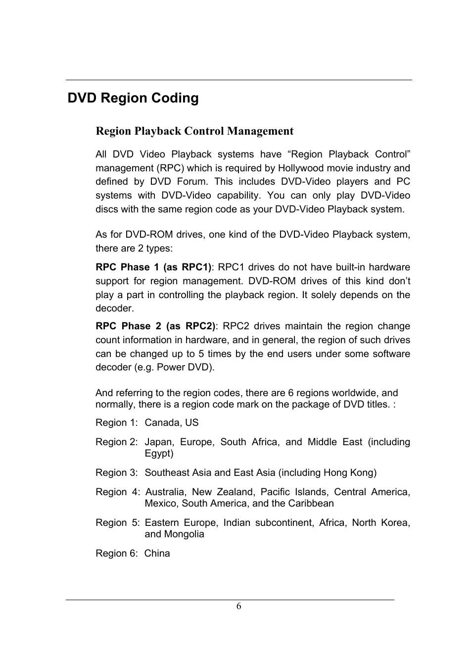 Dvd region coding | Emprex USB 2.0 External Drive User Manual | Page 10 / 19