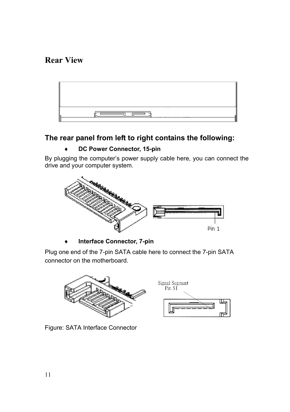 Rear view | Emprex DVD Writer 18X User Manual | Page 11 / 18