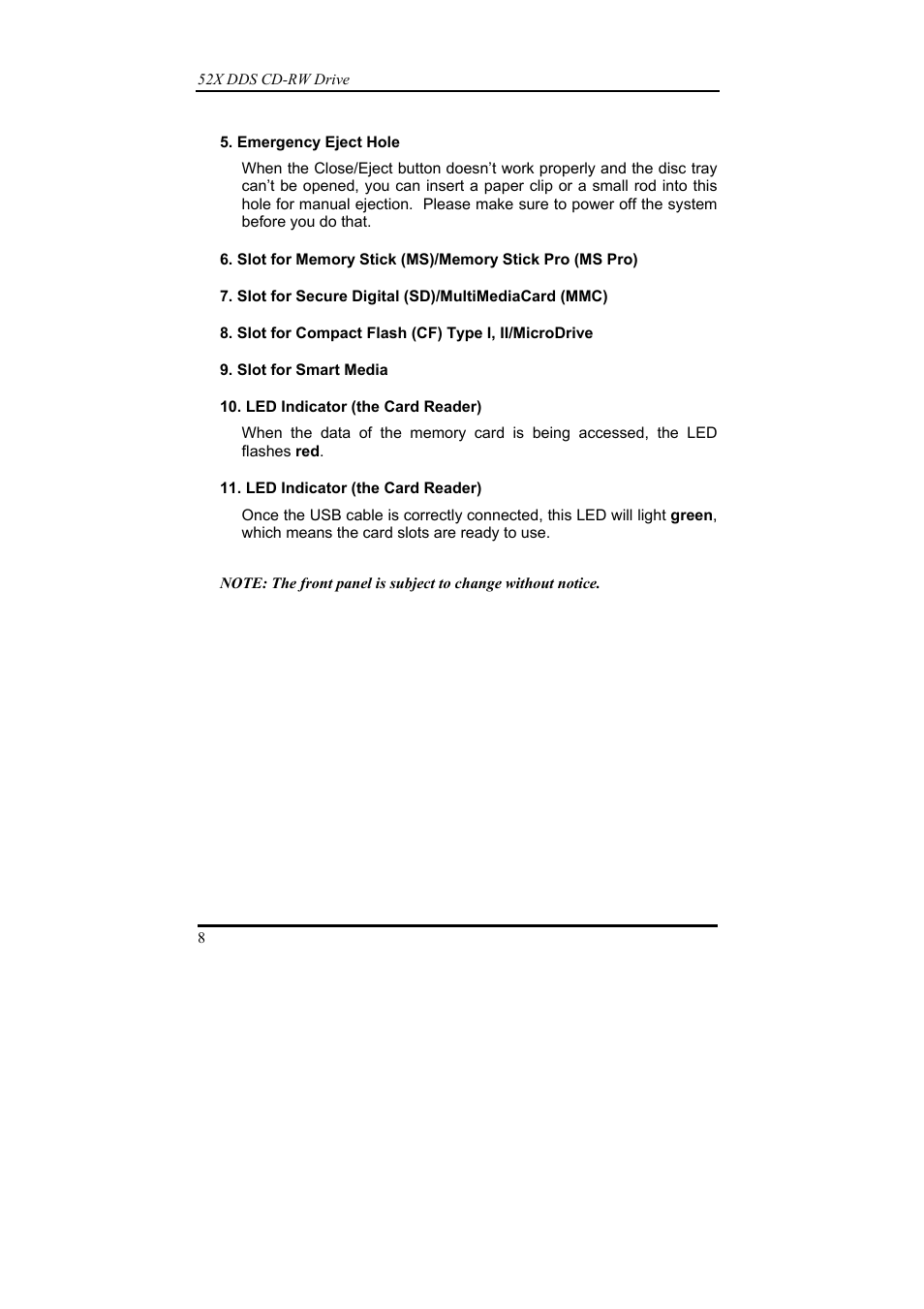 Emprex 52X DDS User Manual | Page 12 / 18