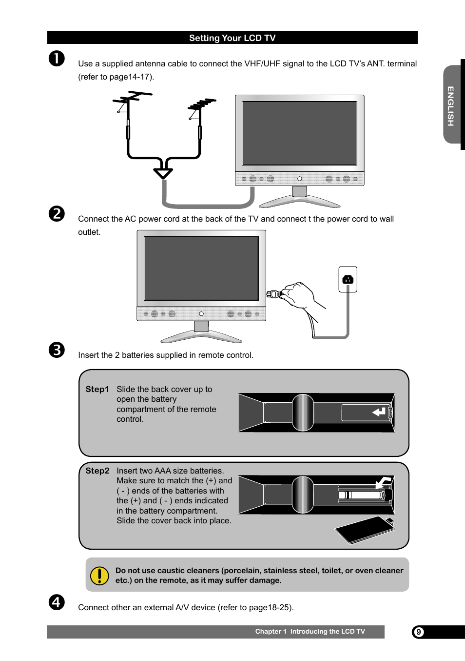 Setting your lcd tv | Emprex HD-3701 User Manual | Page 10 / 52