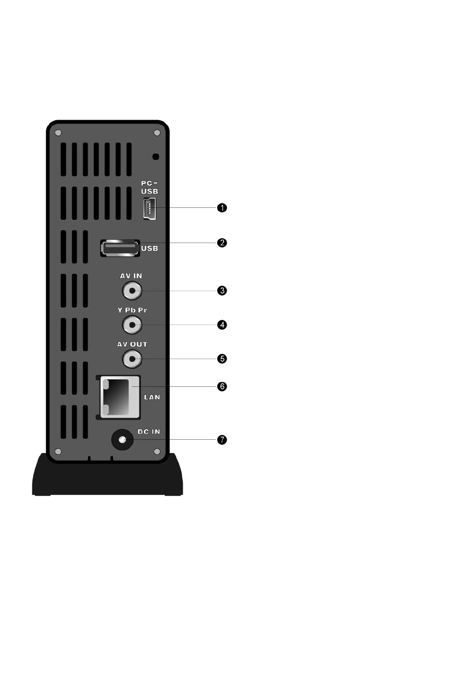 B. back panel | Emprex Multimedia Enclosure ME3 User Manual | Page 10 / 40