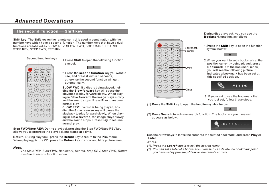 °ª¯å4, ³]¸m6, Adnanced operations | Emprex PD-7001 User Manual | Page 11 / 22