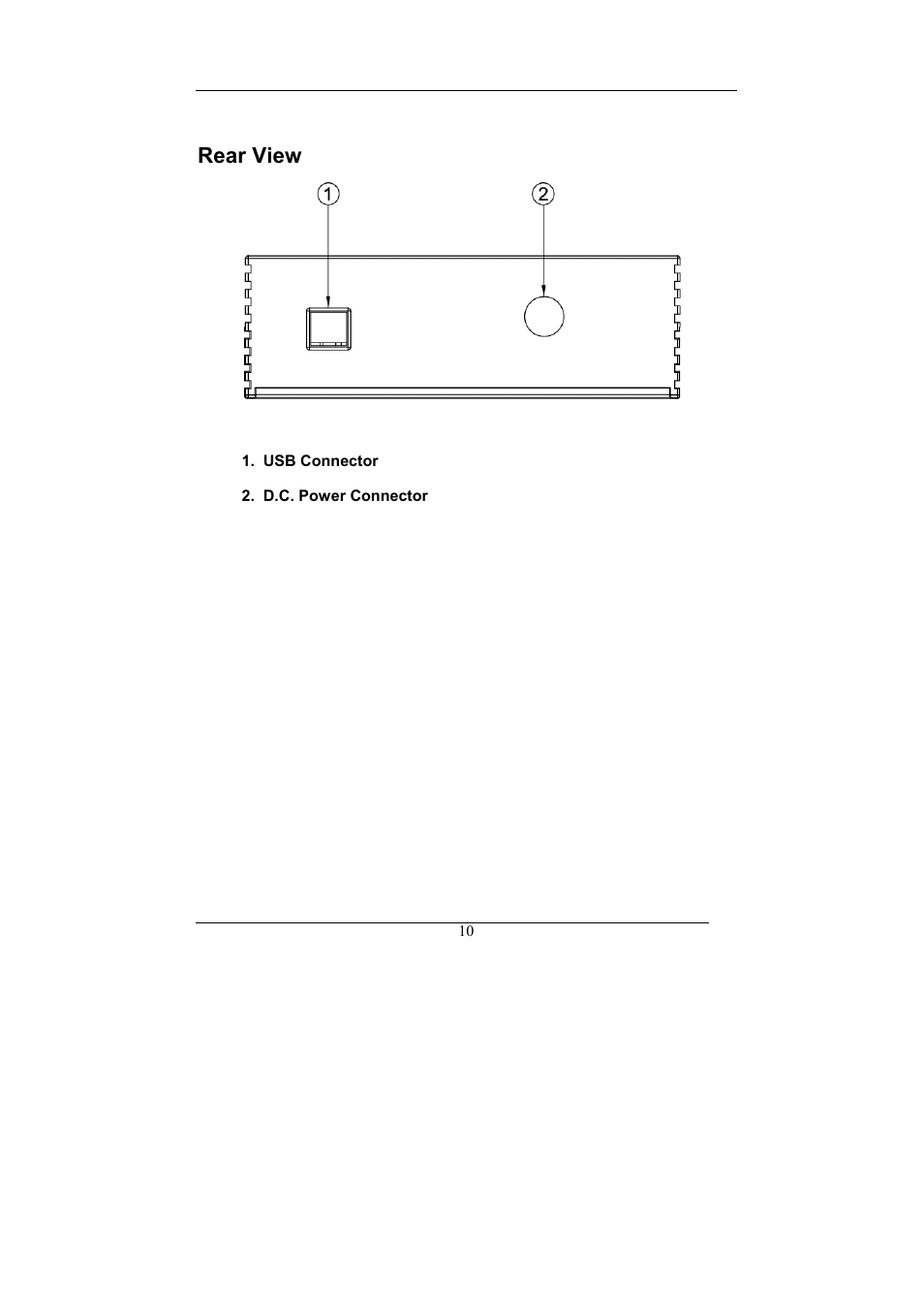 Rear view | Emprex 16X DVD Writer USB 2.0 User Manual | Page 14 / 20