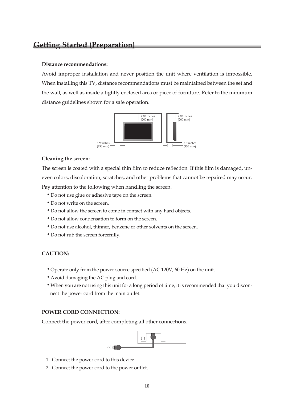 Getting started (preparation) | Emprex HD-3701P User Manual | Page 11 / 71