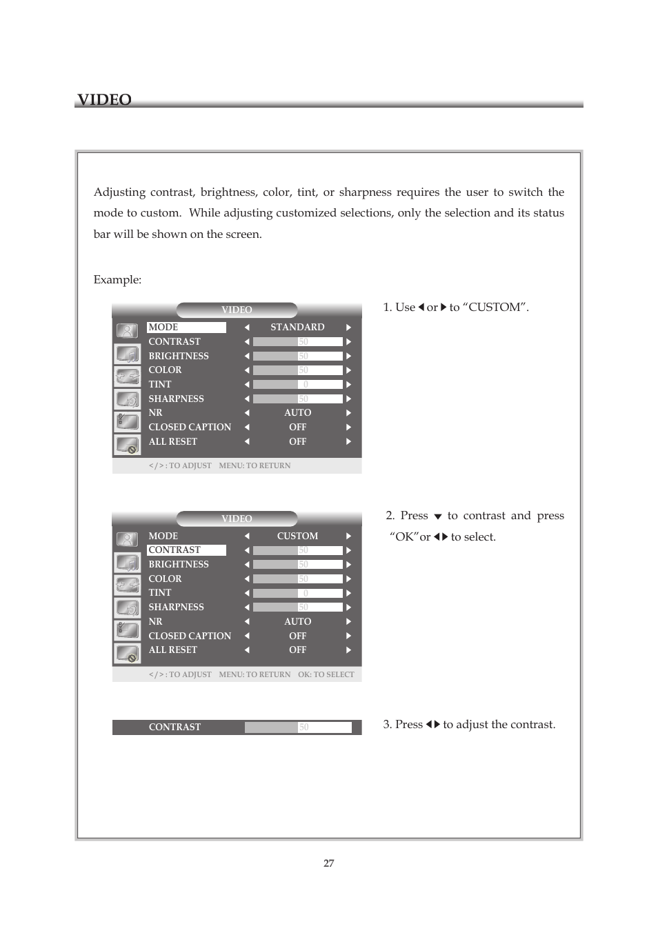 Video | Emprex HD-3701P User Manual | Page 28 / 71