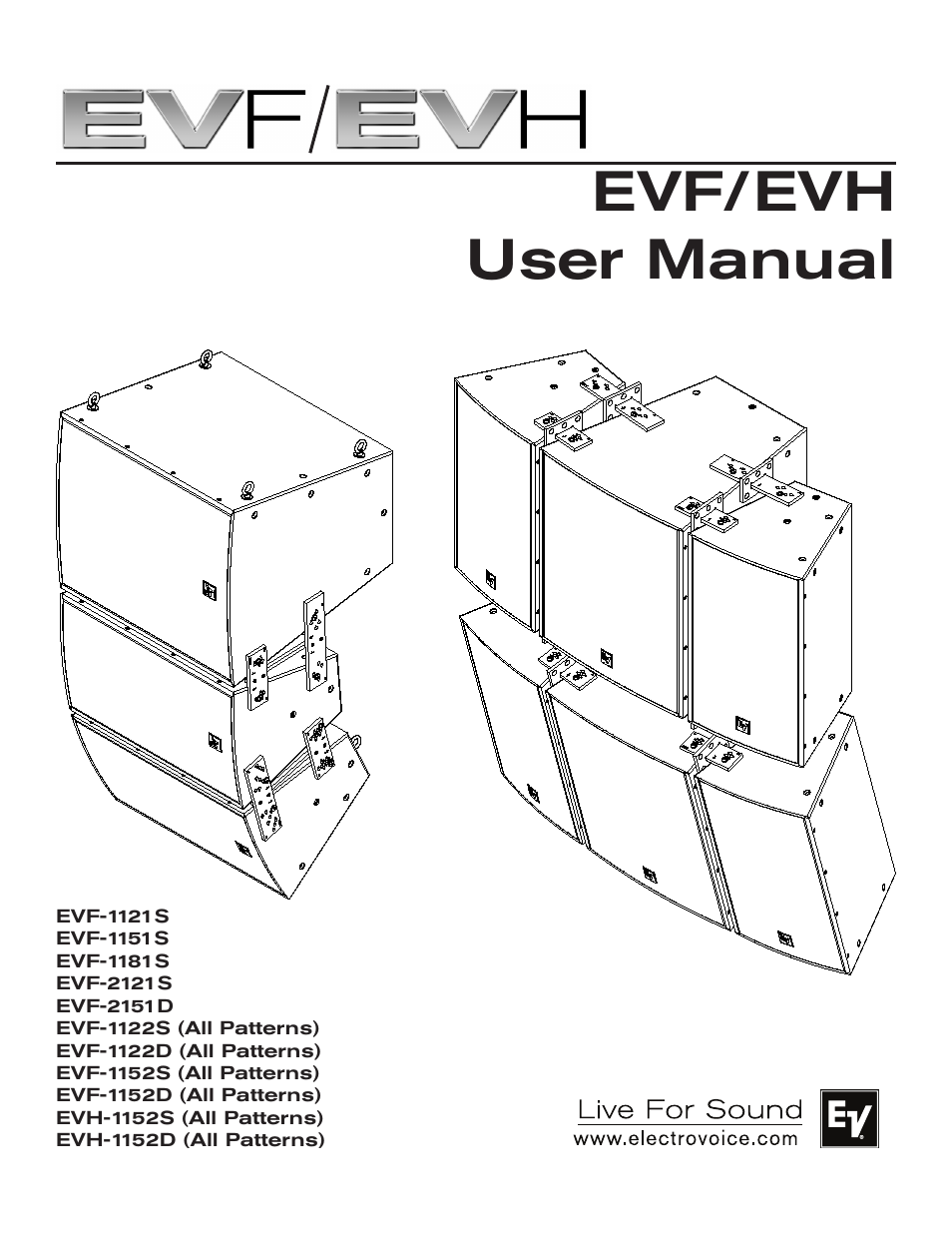 Electro-Voice EVF/EVH EVF-1151S User Manual | 56 pages