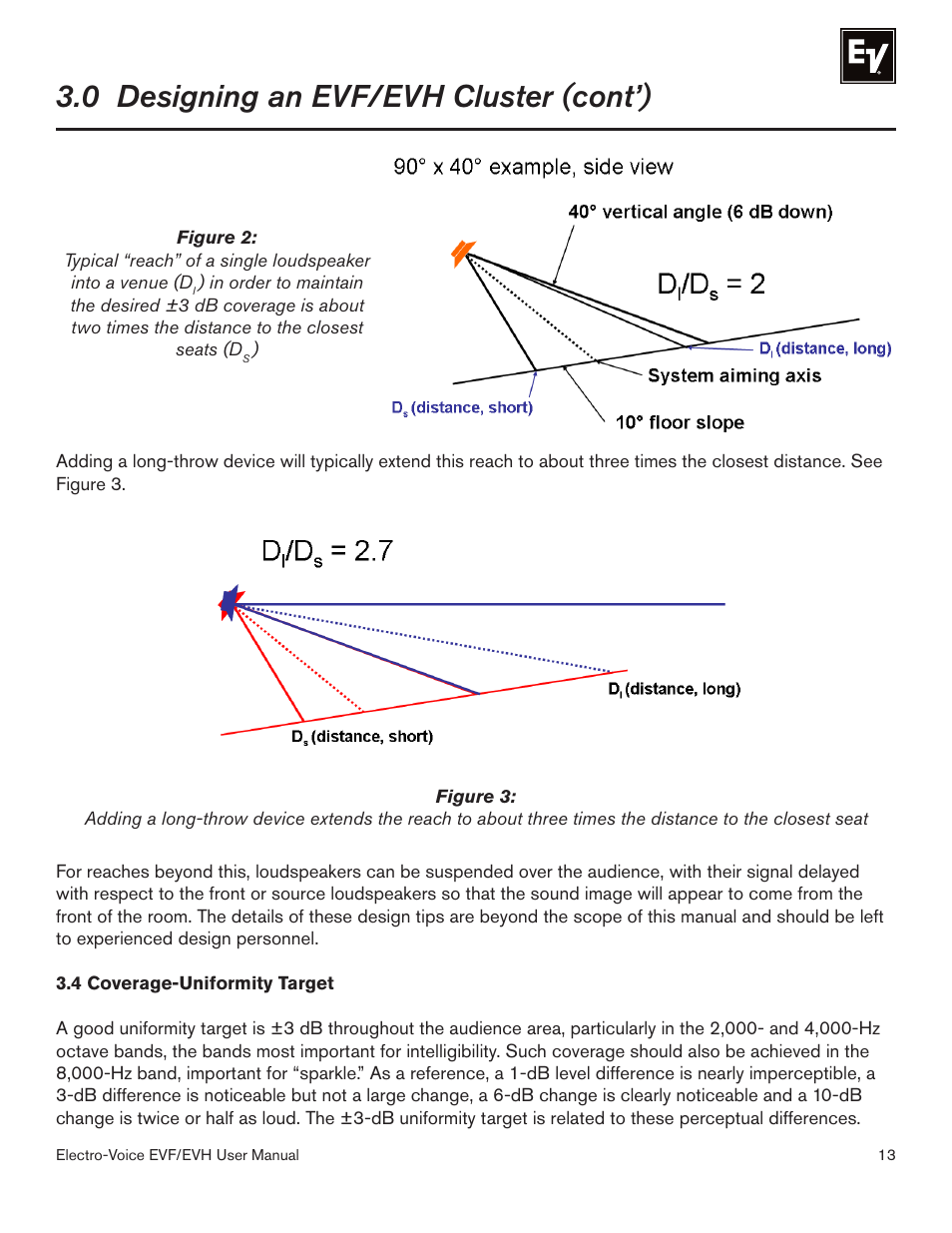 0 designing an evf/evh cluster (cont’) | Electro-Voice EVF/EVH EVF-1151S User Manual | Page 13 / 56