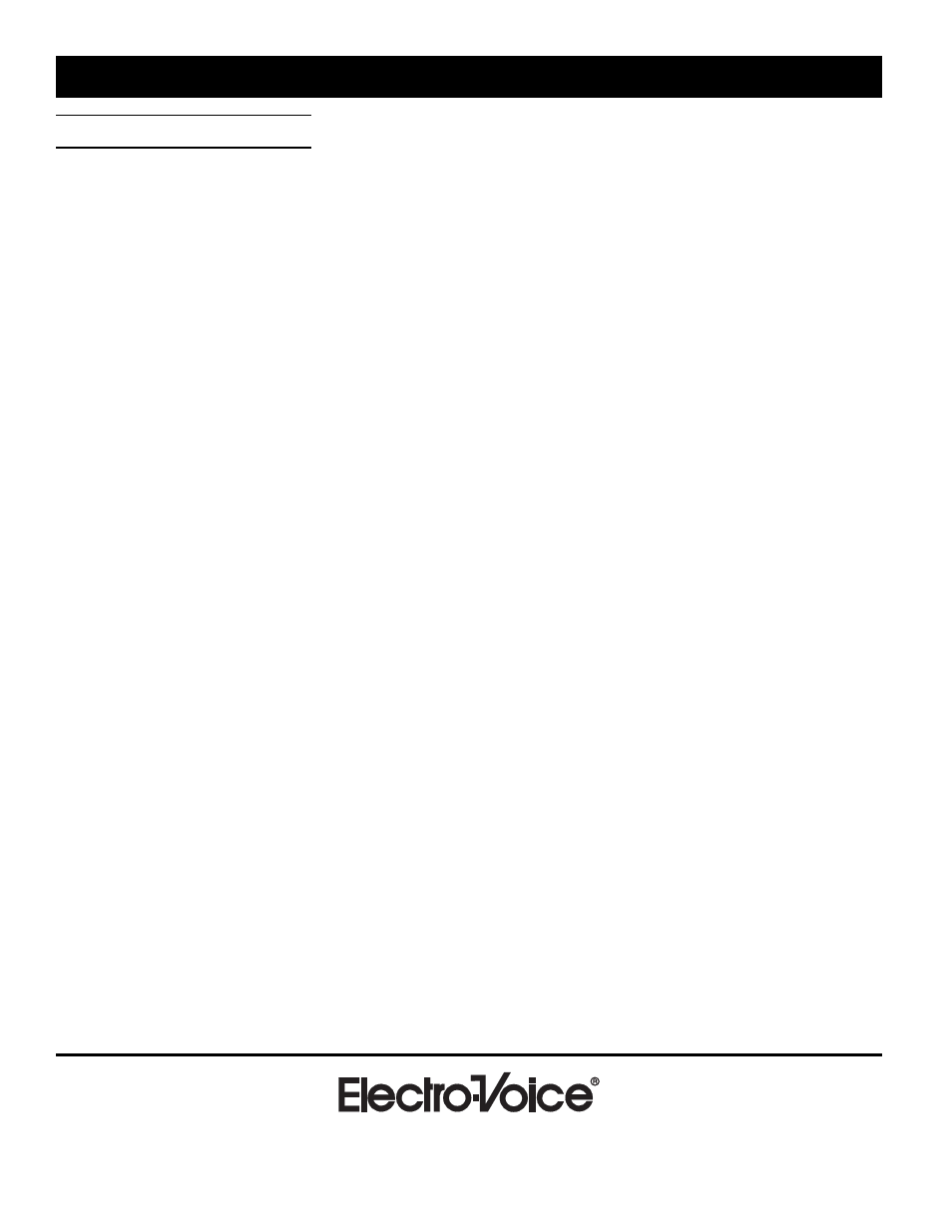 Electro-Voice Sx500+ User Manual | Page 8 / 8