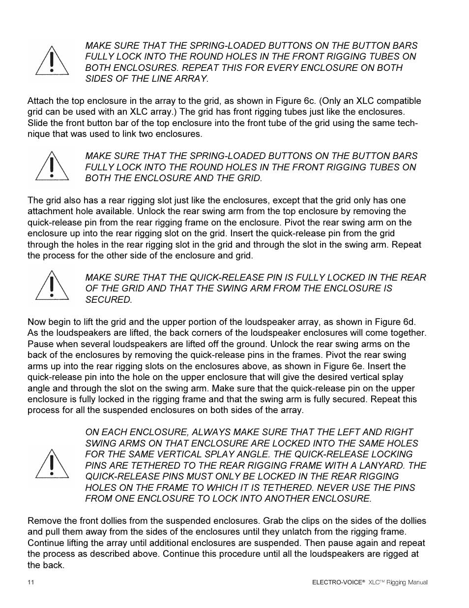 Electro-Voice XLC User Manual | Page 12 / 32