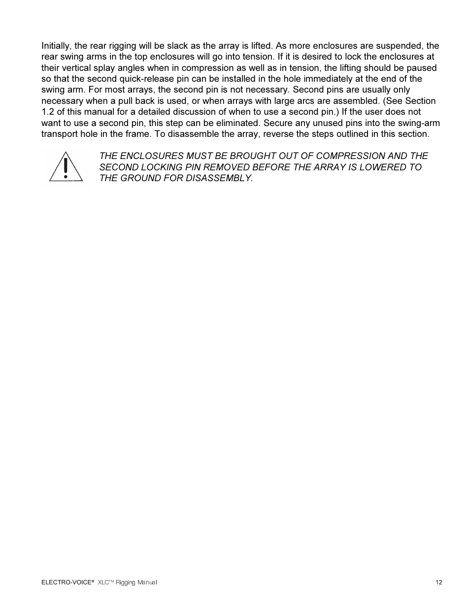 Electro-Voice XLC User Manual | Page 13 / 32