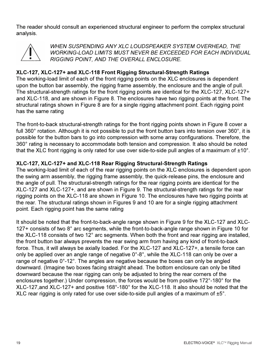 Electro-Voice XLC User Manual | Page 20 / 32
