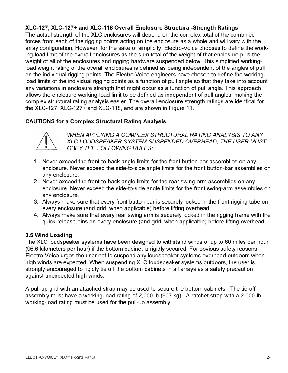 Electro-Voice XLC User Manual | Page 25 / 32