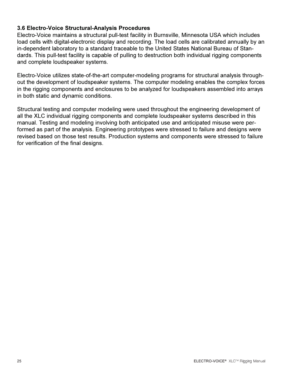 Electro-Voice XLC User Manual | Page 26 / 32