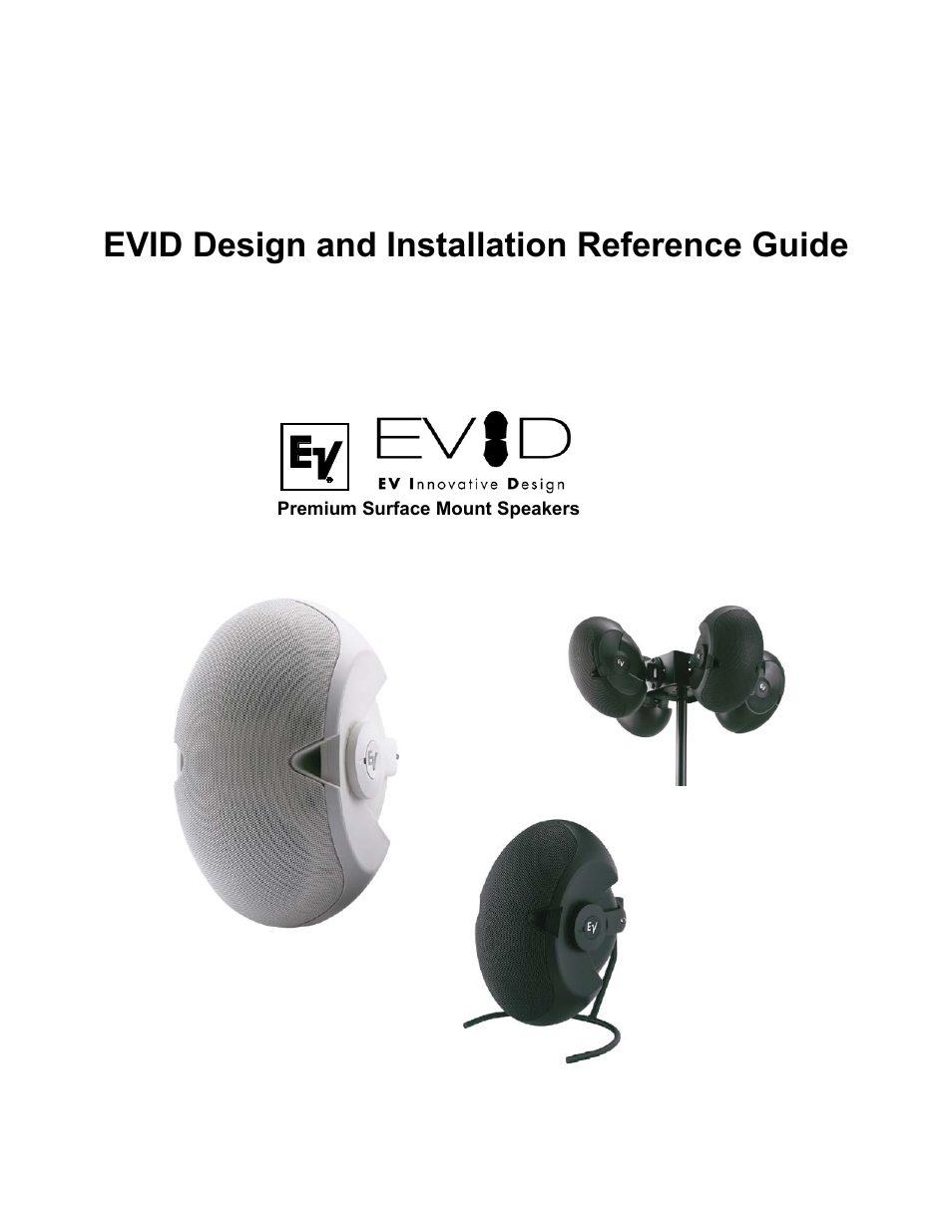 Electro-Voice Premium Surface Mount Speakers User Manual | 13 pages