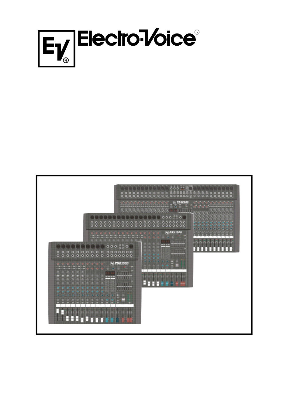 Electro-Voice STEREO POWERED MIXER PSX2200 User Manual | 29 pages