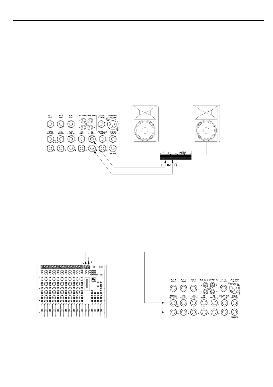 Master patchbay and installation alternatives | Electro-Voice STEREO POWERED MIXER PSX2200 User Manual | Page 23 / 29