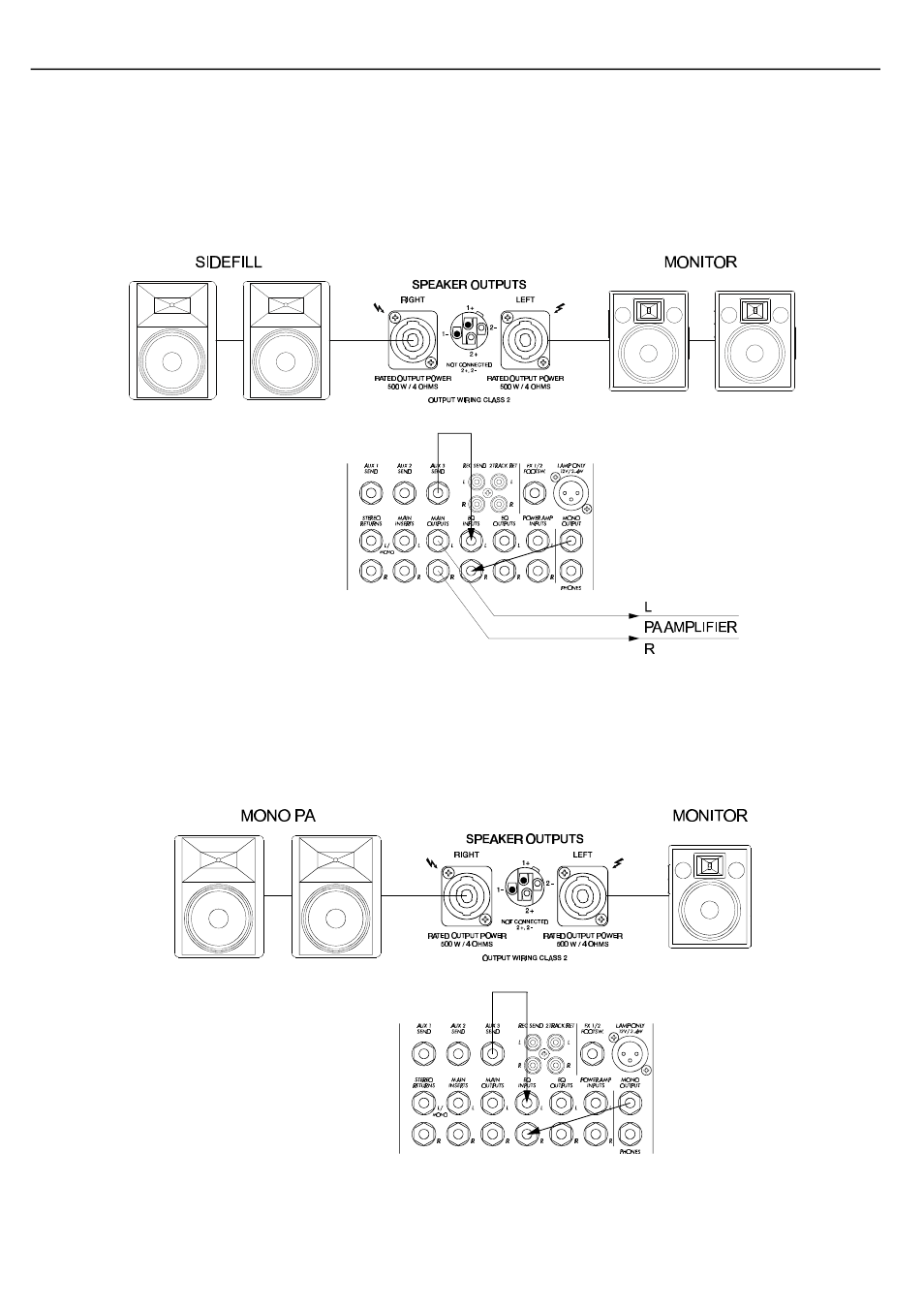 Master patchbay and installation alternatives | Electro-Voice STEREO POWERED MIXER PSX2200 User Manual | Page 24 / 29